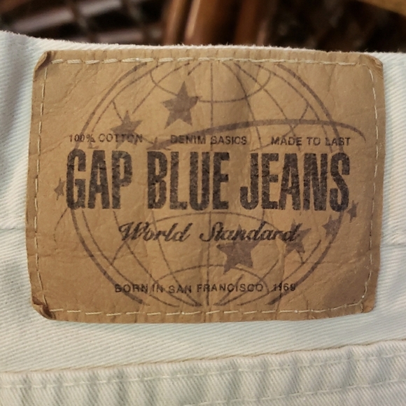 GAP BLUE JEANS High-Waisted VTG Boyfriend / Button-Fly Jeans Size 16 EVC - Picture 4 of 13